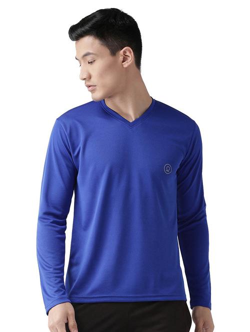 v neck solid t-shirt - 19112749 - Very Small Image - 1