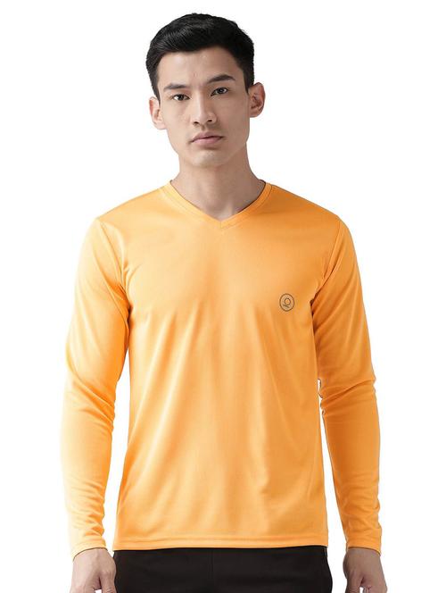 v neck solid t-shirt - 19112752 - Very Small Image - 1