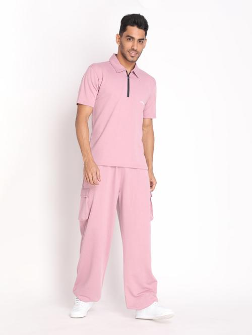 pink cotton track suit - 19113622 - Very Small Image - 1