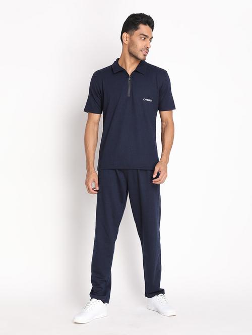 dark blue cotton track suit - 19113639 - Very Small Image - 1