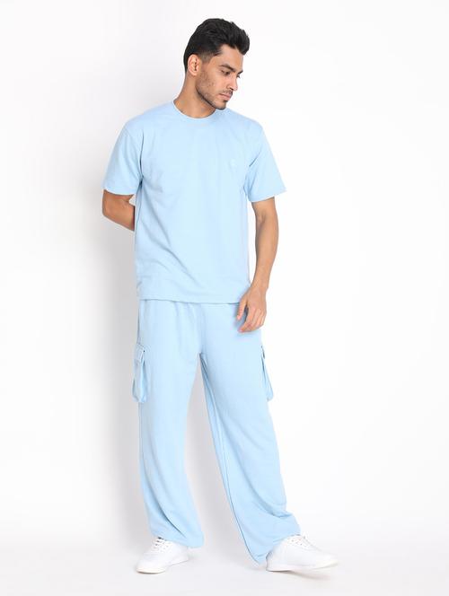 light blue cotton track suit - 19113680 - Very Small Image - 1