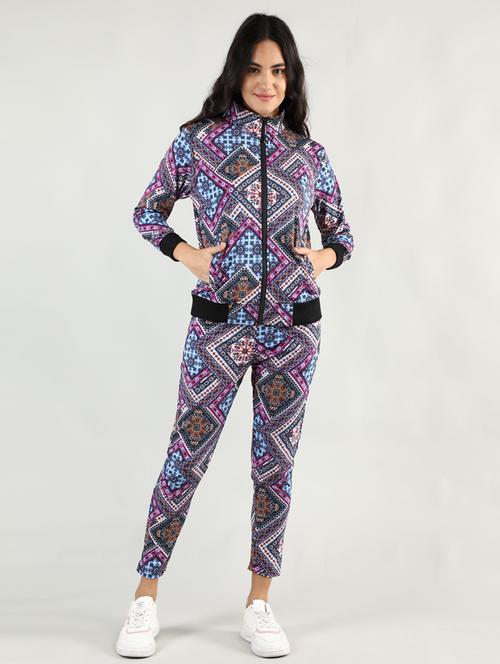 multi color printed track suit set - 19114023 - Very Small Image - 1