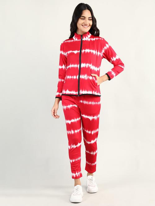 red tie &dye track suit set - 19114076 - Very Small Image - 1