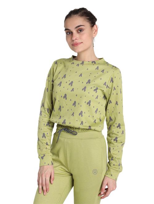 green printed top bottom set - 19114269 - Very Small Image - 1