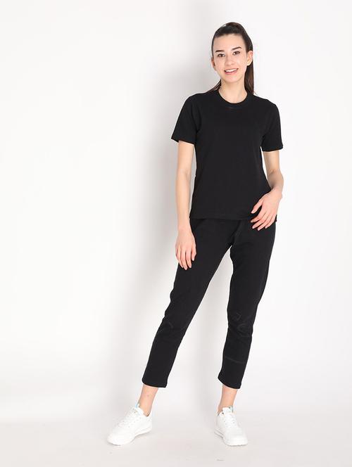 black solid track suit set - 19114370 - Very Small Image - 1