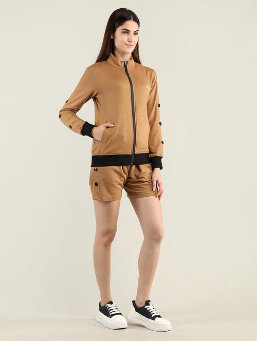 zip up short length active wear set - 19114382 - Very Small Image - 1