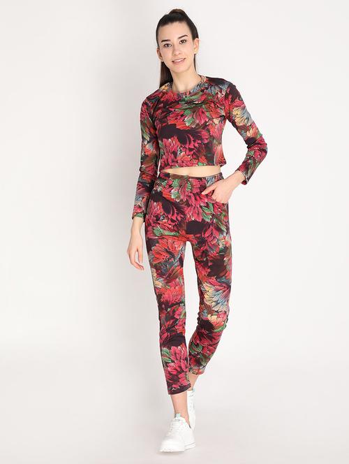 round neck printed track suit set - 19114433 - Very Small Image - 1