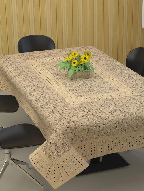 latest design silky fabric 8 seater dining table cover (60x90 inch) - 19114843 - Very Small Image - 1