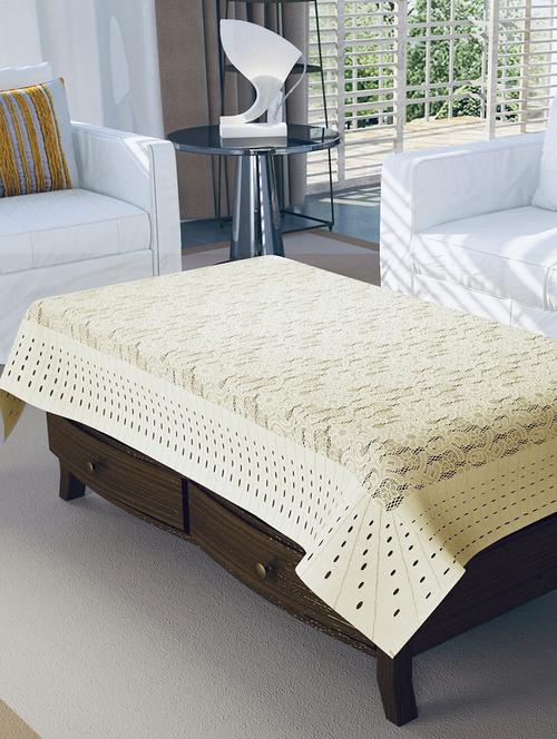 silky fabrics 4 seater center table cover (40x60 inch) - 19114855 - Very Small Image - 1