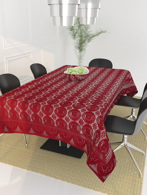 poly cotton , decorative hand made floral pattern dining table cover - 19114866 - Very Small Image - 1