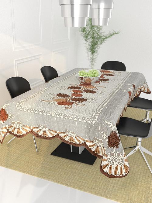 poly cotton , decorative hand made floral pattern dining table cover - 19114890 - Very Small Image - 1