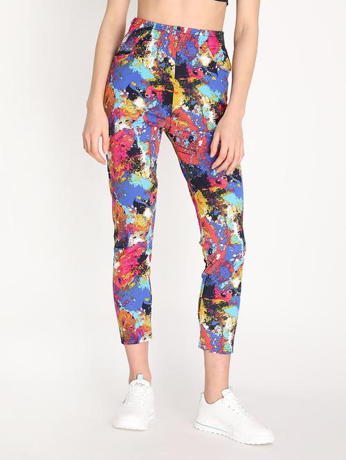 multi color printed track pant - 19114918 - Very Small Image - 1