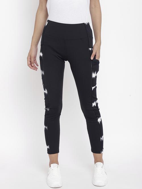 black printed track pant - 19114931 - Very Small Image - 1