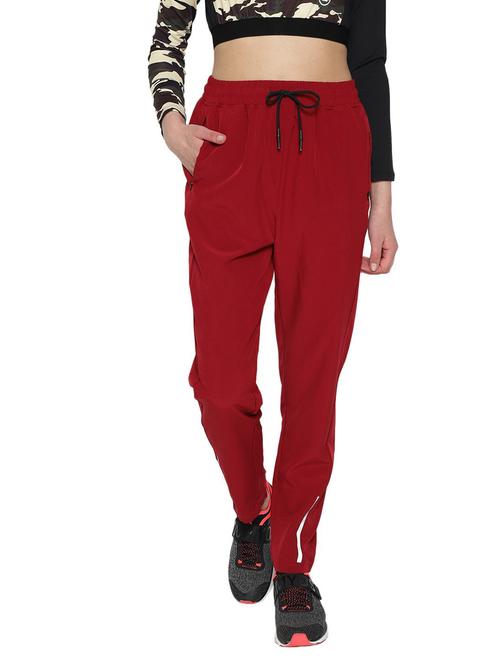 mid rise solid track pant - 19115069 - Very Small Image - 1