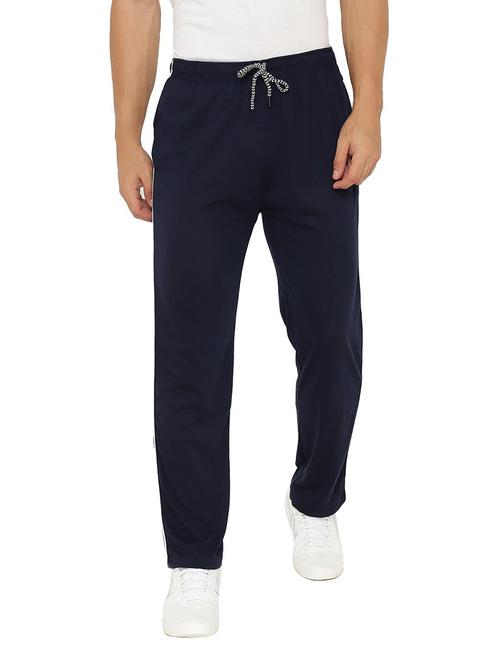 mid rise solid track pant - 19115071 - Very Small Image - 1