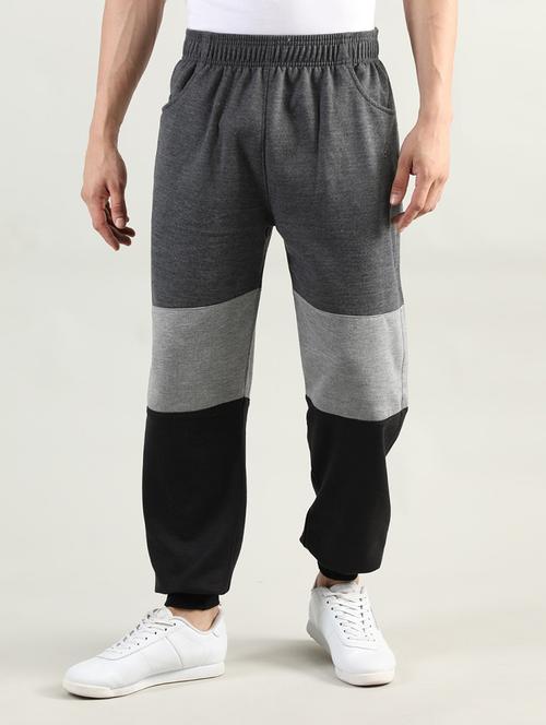 multi colored fleece full length track pant - 19115361 - Very Small Image - 1