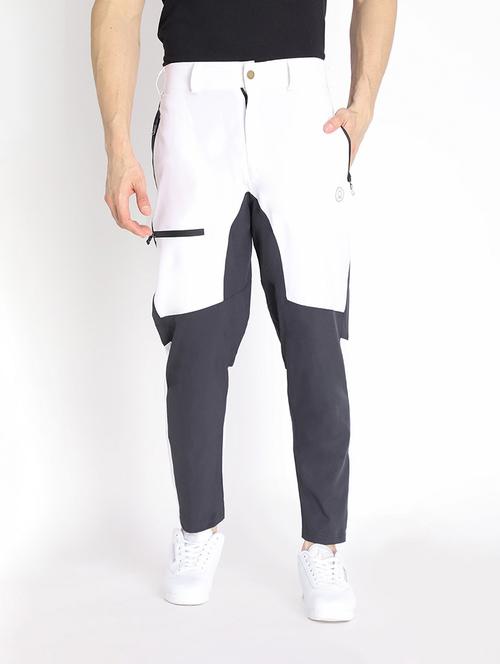 multi colored polyester full length track pant - 19115396 - Very Small Image - 1