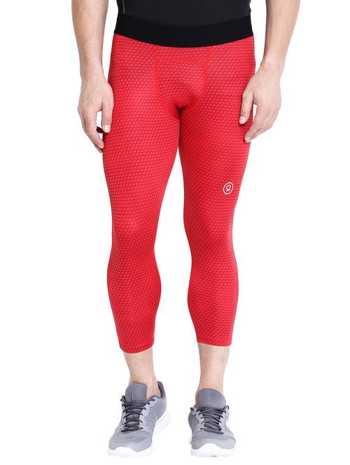 red polyester full length track pant - 19116018 - Very Small Image - 1