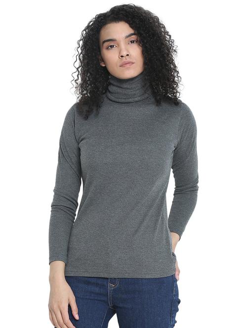 turtle neck solid sweatshirt - 19116084 - Very Small Image - 1