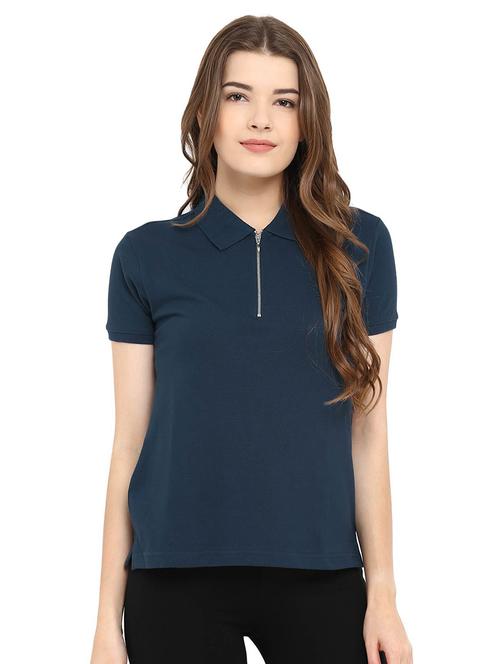 polo neck solid t-shirt - 19116095 - Very Small Image - 1