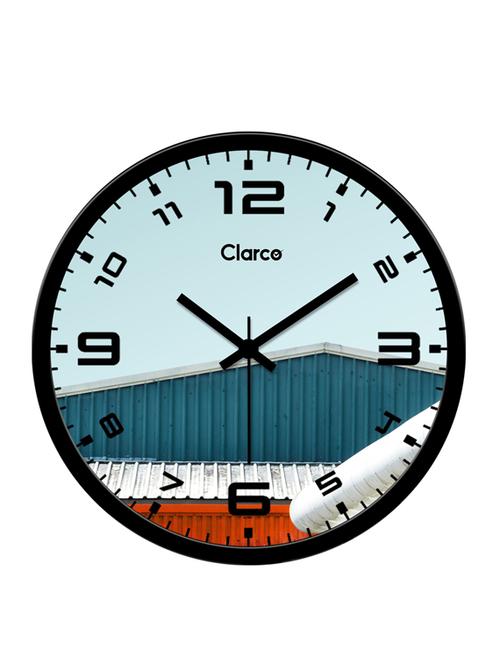 clarco designer wall clock for home/living room/bedroom/kitchen , size(12 x 12 inch)(wl_794l) - 19116336 - Very Small Image - 1