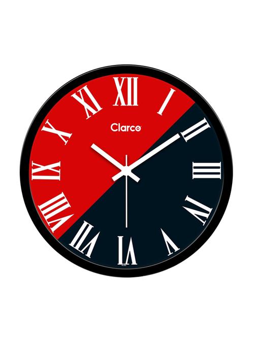 designer analogue round wall clock for home/living room/bedroom/kitchen/office (12 x 12 inch / 30 x 30 cm) - 19116661 - Very Small Image - 1