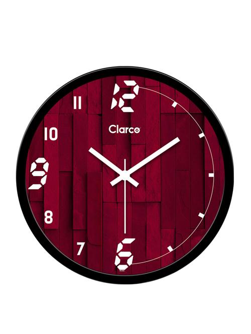 clarco designer wall clock for home/living room/bedroom/kitchen , size(12 x 12 inch)(wl_856l) - 19116699 - Very Small Image - 1