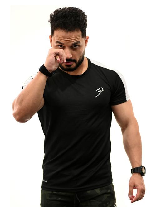 round neck color block t-shirt - 19117579 - Very Small Image - 1