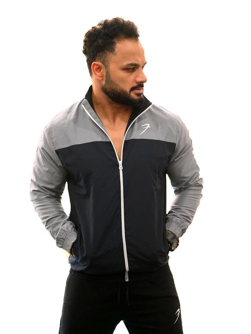 multi colored color blocked casual jacket - 19117717 - Very Small Image - 1