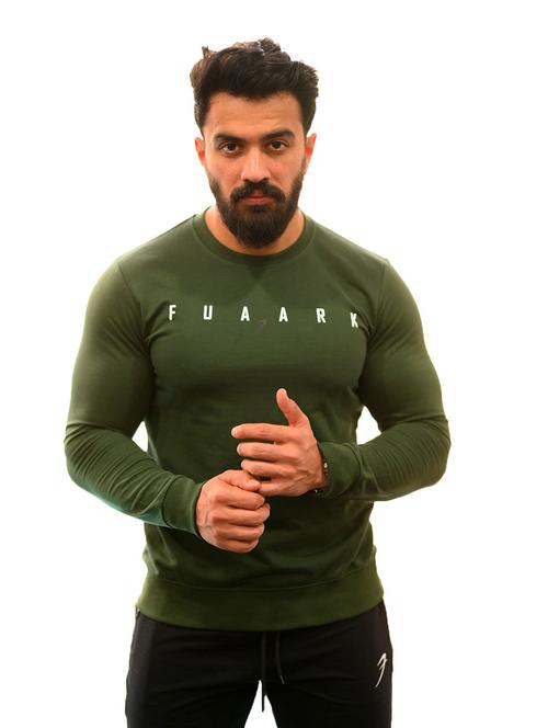 green cotton sweatshirt - 19117762 - Very Small Image - 1