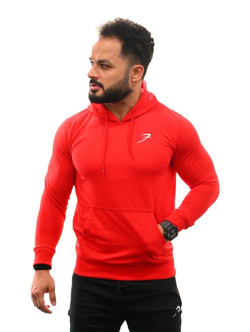 red cotton sweatshirt - 19117764 - Very Small Image - 1
