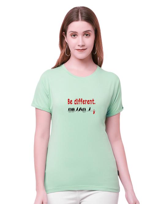 classic modern women short sleeve causal t-shirts (green) - 19117967 - Very Small Image - 1