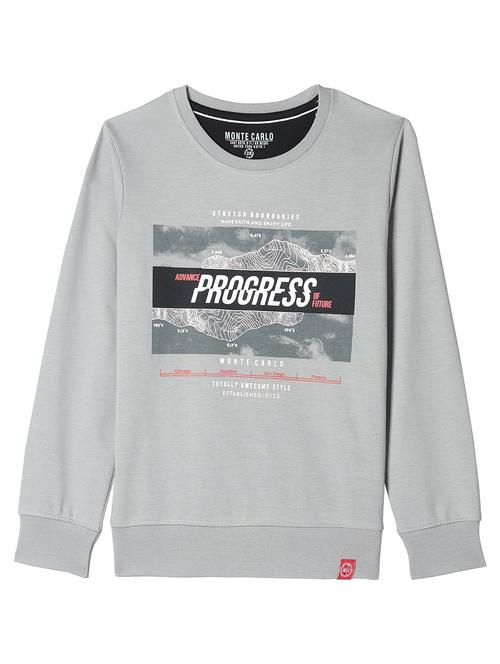 round neck printed sweatshirt - 19118490 - Very Small Image - 1