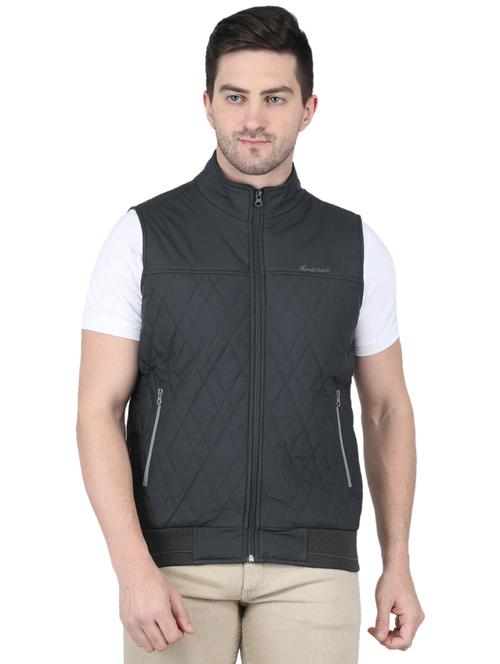 blue solid casual jacket - 19118815 - Very Small Image - 1