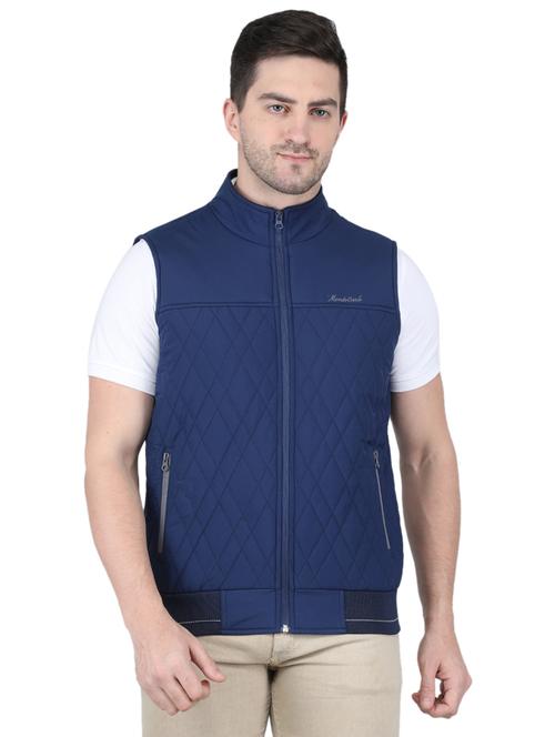 grey solid casual jacket - 19118817 - Very Small Image - 1