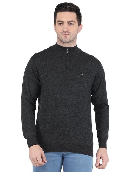 grey wool pullover - 19118979 - Very Small Image - 1