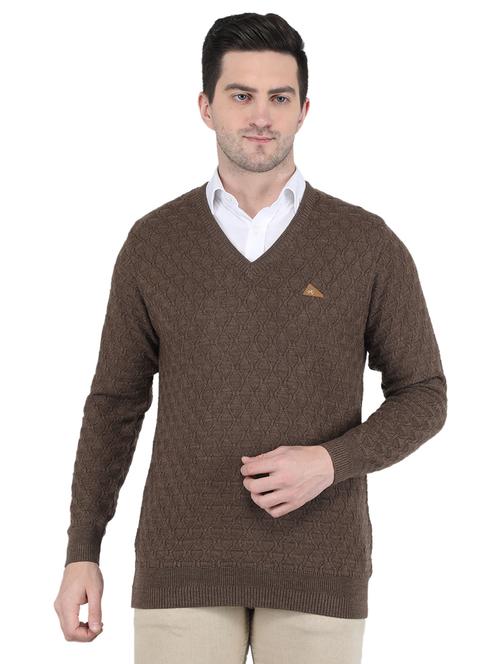 v-neck solid pullover - 19119003 - Very Small Image - 1