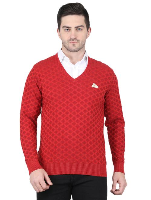 v-neck neck printed pullover - 19119027 - Very Small Image - 1