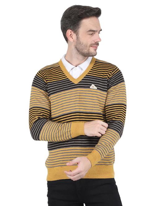 yellow striped pullover - 19119028 - Very Small Image - 1
