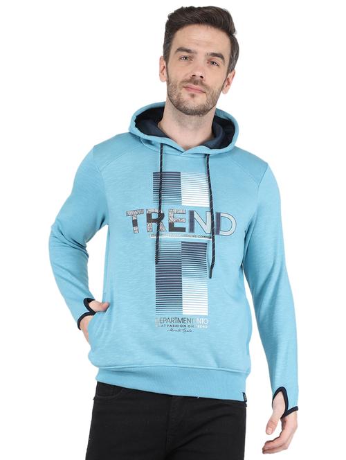 mens front print sweatshirt - 19119052 - Very Small Image - 1