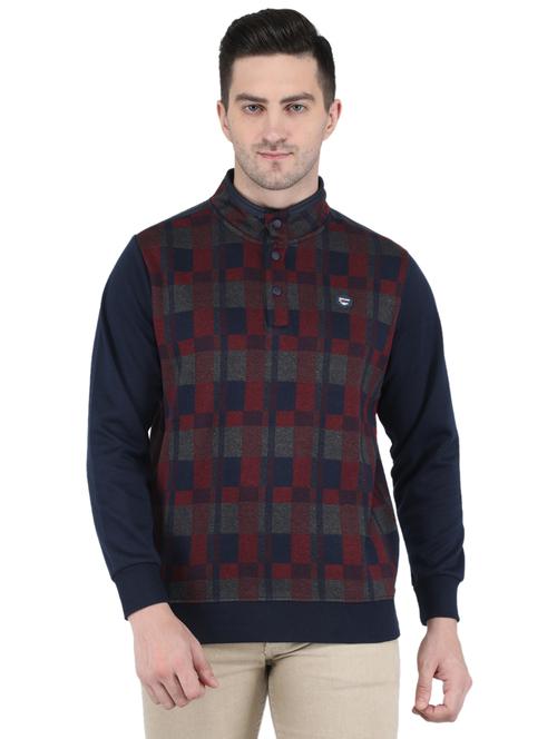 maroon cotton blend sweatshirt - 19119061 - Very Small Image - 1