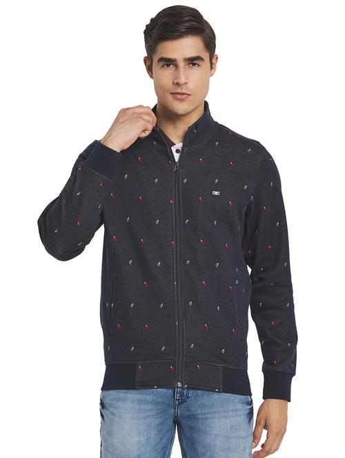 blue cotton blend sweatshirt - 19119067 - Very Small Image - 1