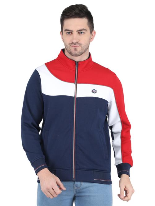 mens color block sweatshirt - 19119076 - Very Small Image - 1