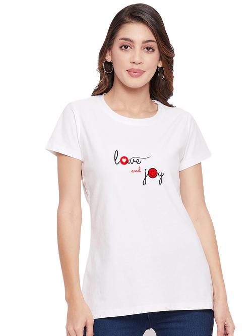 fancy glamorous women short sleeve causal t-shirts (white) - 19120398 - Very Small Image - 1