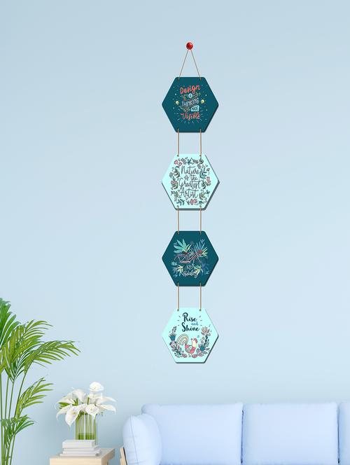 quotes with floral design decorative wooden wall hanging - 19120918 - Very Small Image - 1