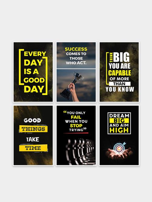 inspirational quote wall posters for home decor | office decoration (pf_7035n) - 19120975 - Very Small Image - 1