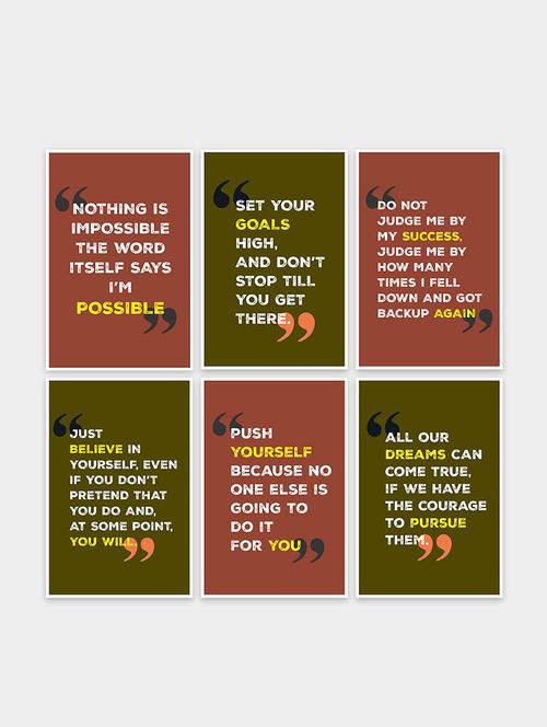 inspirational quote wall posters for home decor | office decoration (pf_7033n) - 19121002 - Very Small Image - 1