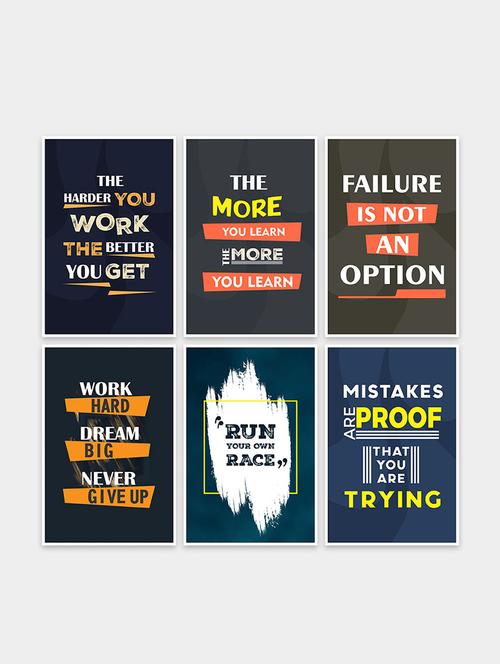 inspirational quote wall posters for home decor | office decoration (pf_7037n) - 19121110 - Very Small Image - 1