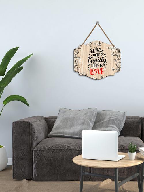 family love quote decorative wooden wall hanging for home| decor item(wh_3606nn) - 19121226 - Very Small Image - 1
