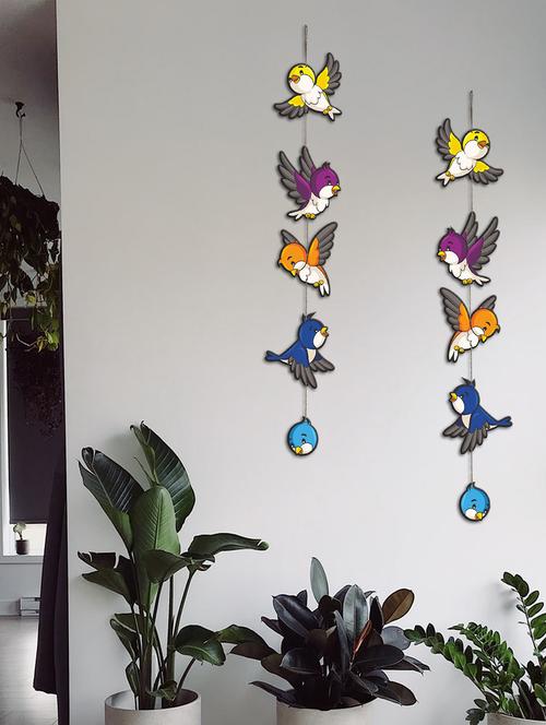 colorful sparrows wall and door hanging decorative item for home (wh_5211n) - 19121360 - Very Small Image - 1